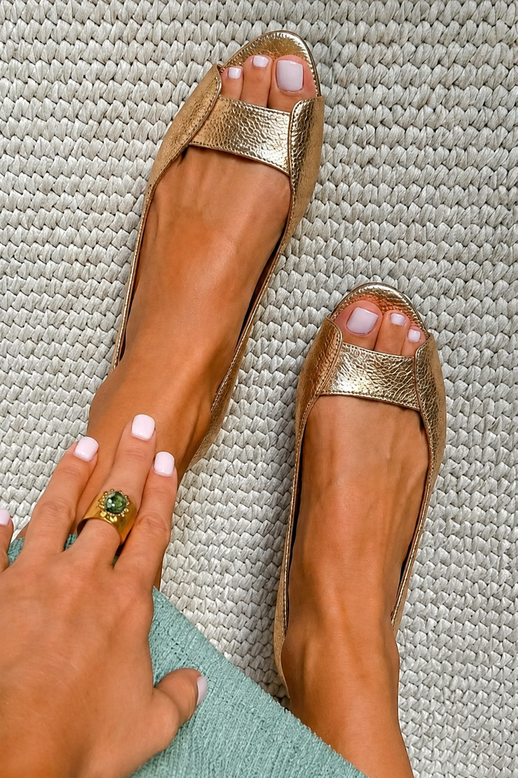 Sandalias Verano Metalizadas